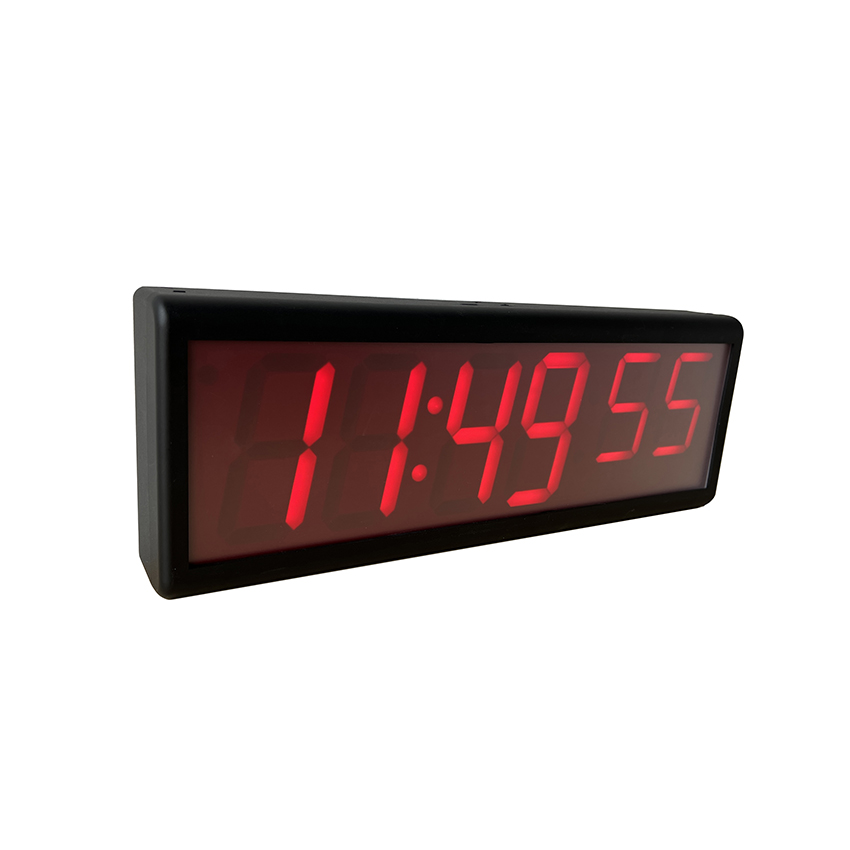 4インチ 6桁 インターネット同期時計 マルチLEDカラー 4インチHH、4インチMM、3インチss