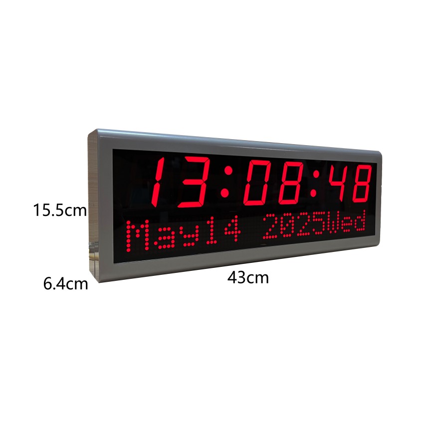 Stainless Steel digital wall clock