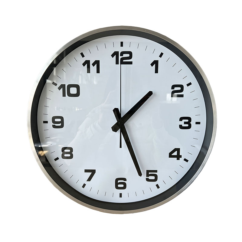 15インチ ラウンド シルバー アルミニウム IPネットワーク アナログ PoE タイムクロック