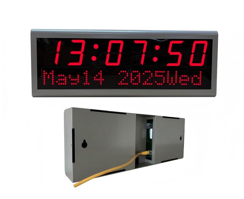 PoE Digital Clock with Calendar PoE Digital Clock with Calendar